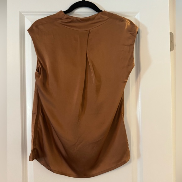 Lida Baday Brownish silk  Cowl Neck Top - Picture 4 of 6